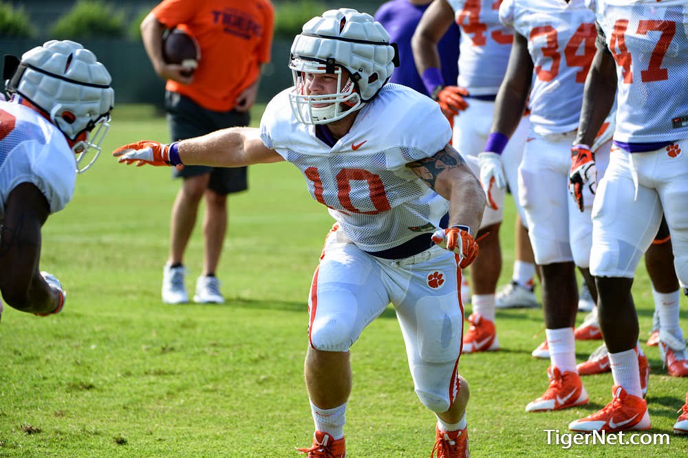 Clemson Football Photo of Ben Boulware and practice