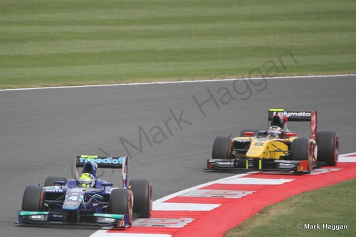The second GP2 race at the 2014 British Grand Prix