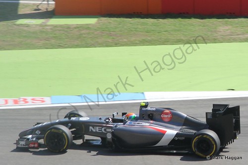 Esteban Gutierrez in Free Practice 3 for the 2014 German Grand Prix