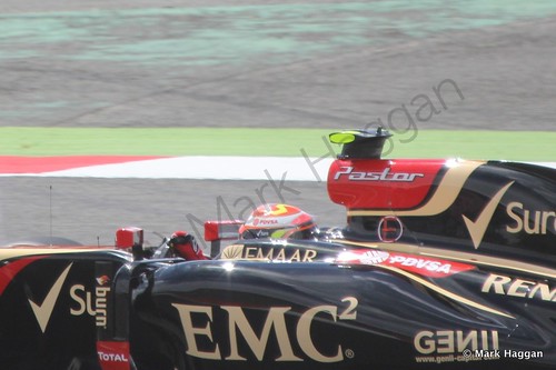 Pastor Maldonado during The 2014 British Grand Prix