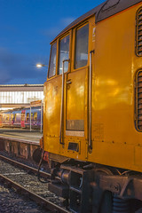 Class 31465 Network Rail Test Train at Blackpool North 24.09.2014 Dawn Cab Shoot.jpg