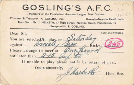 Goslings Selection Card
