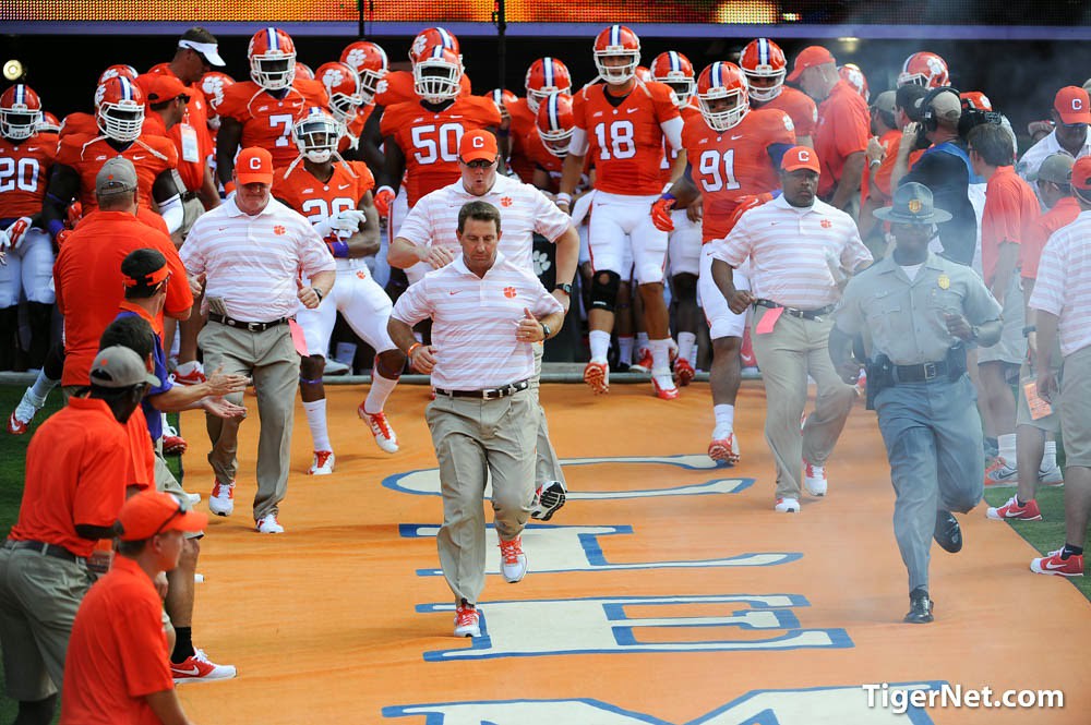 Clemson Football Photo of Cole Stoudt and Dabo Swinney and SC State