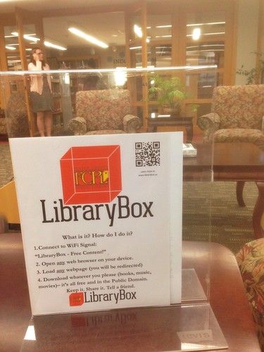 LibraryBox sighting at Fulton County Public Library in Rochester, Indiana!