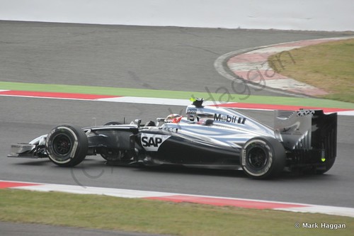 Kevin Magnussen during The 2014 British Grand Prix