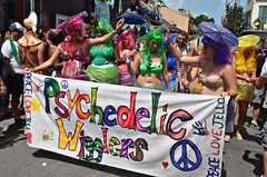 Psychedelic Wigglers at Southern Decadence 2014, Labor Day Weekend, French Quarter, New Orleans, Louisiana