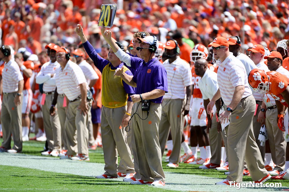 Clemson Football Photo of Brent Venables and SC State