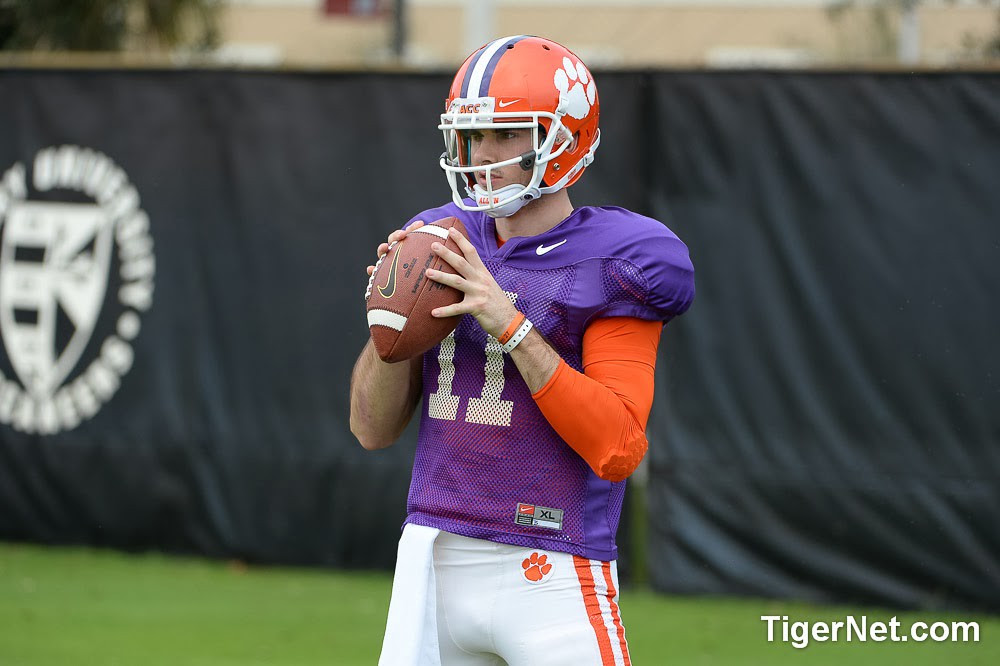 Clemson Football Photo of Bowl Game and Chad Kelly and practice