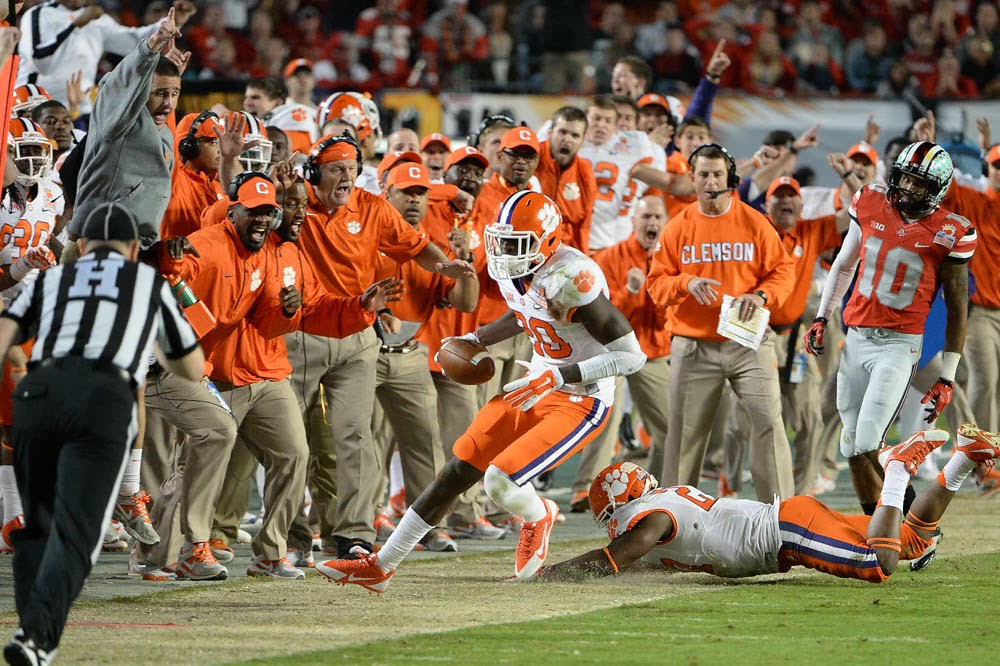 Clemson Football Photo of Bowl Game and Jayron Kearse and ohiostate