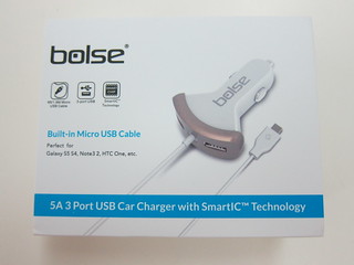 Bolse 25W (5A) 3-Port USB Car Charger