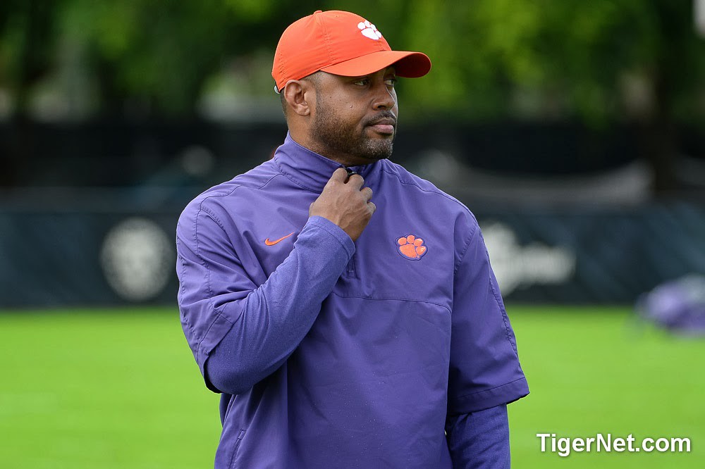 Clemson Football Photo of Bowl Game and Mike Reed and practice