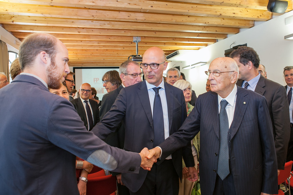 Il Presidente della Repubblica Giorgio Napolitano visita la Fondazione Pellicani a Mestre