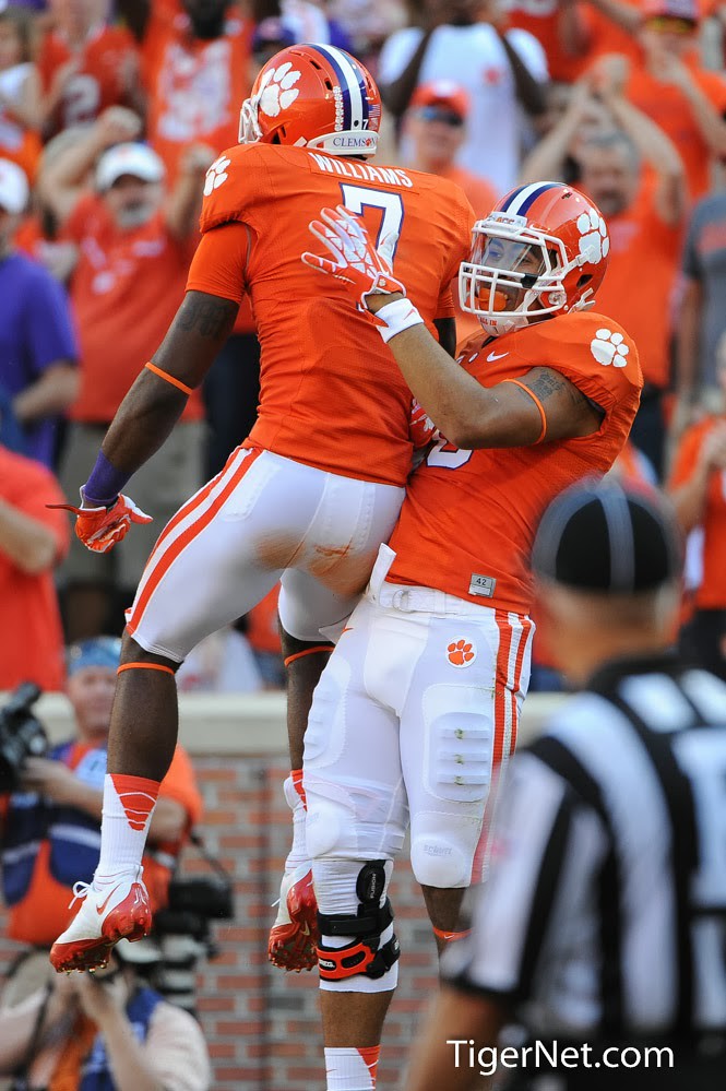 Clemson Football Photo of Jordan Leggett and Mike Williams and Wake Forest