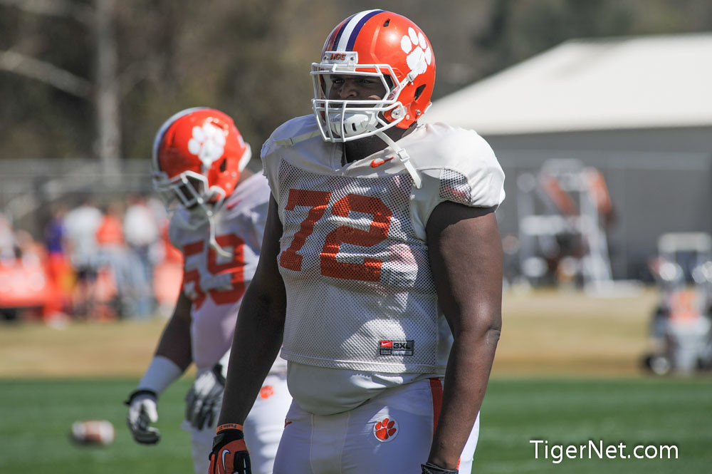 Clemson Football Photo of Jerome Maybank and practice