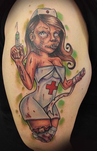 Zombie Nurse Tattoo - a photo on Flickriver