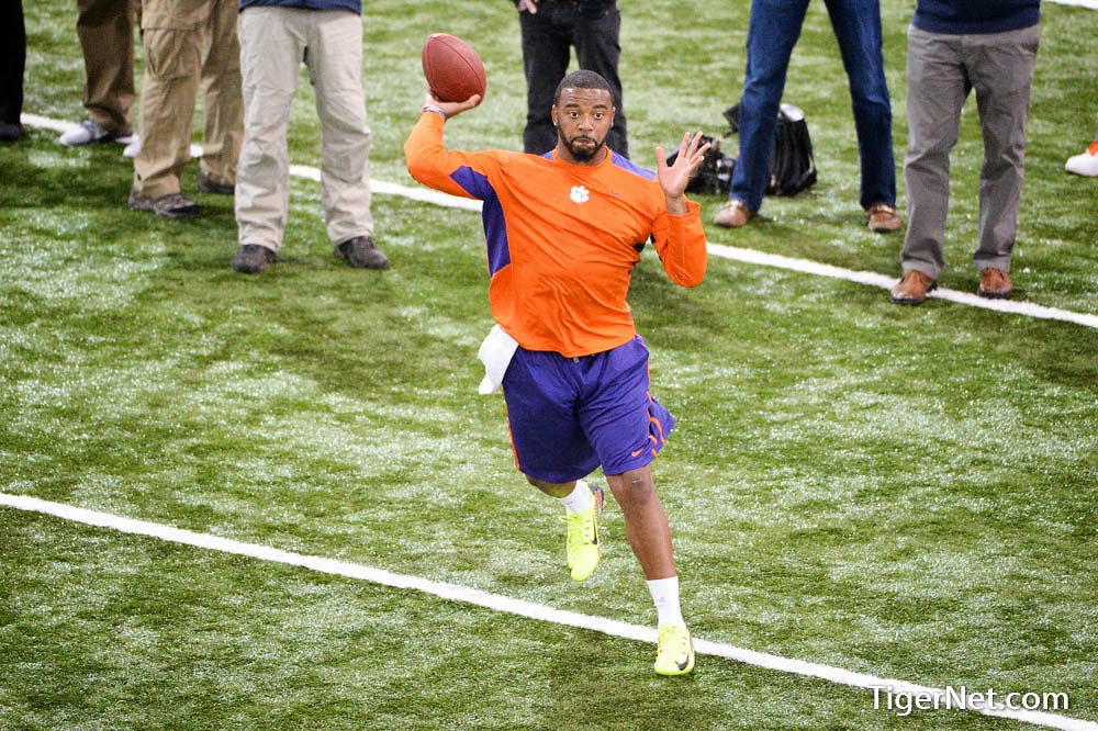 Clemson Football Photo of practice and proday and Tajh Boyd