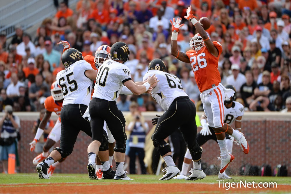 Clemson Football Photo of Garry Peters and Wake Forest