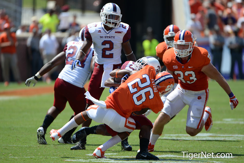 Clemson Football Photo of Garry Peters and SC State