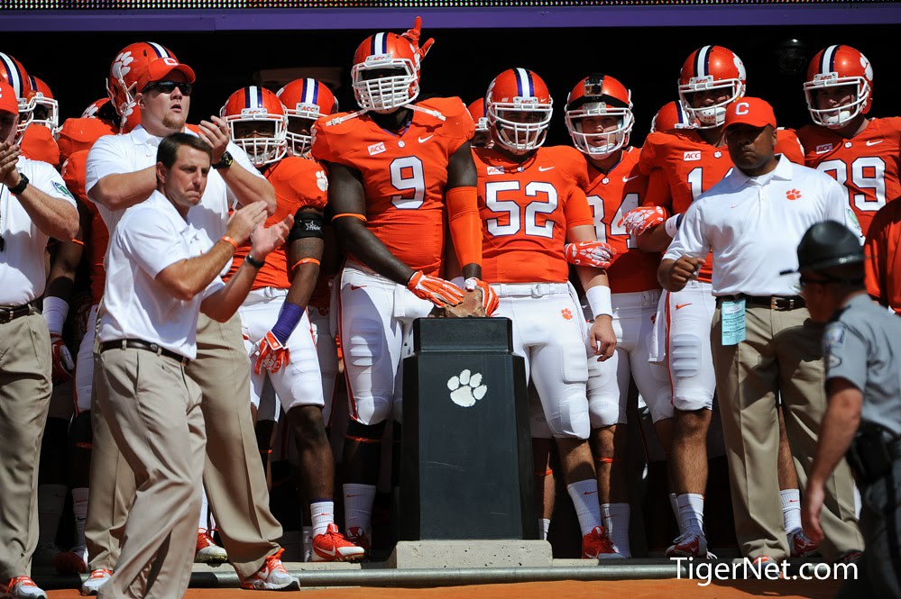 Clemson Football Photo of Tavaris Barnes and The Hill and Wake Forest
