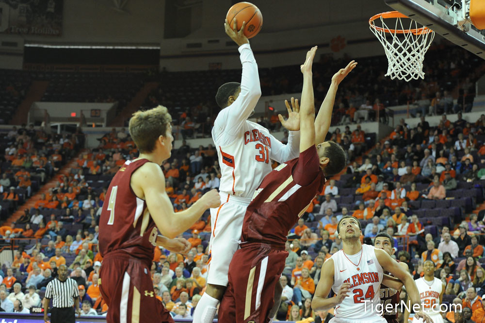 Clemson Basketball Photo of Boston College and Devin Booker
