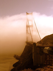 Golden Gate Bridge within fog 2 • <a style="font-size:0.8em;" href="http://www.flickr.com/photos/34843984@N07/15547300452/" target="_blank">View on Flickr</a>