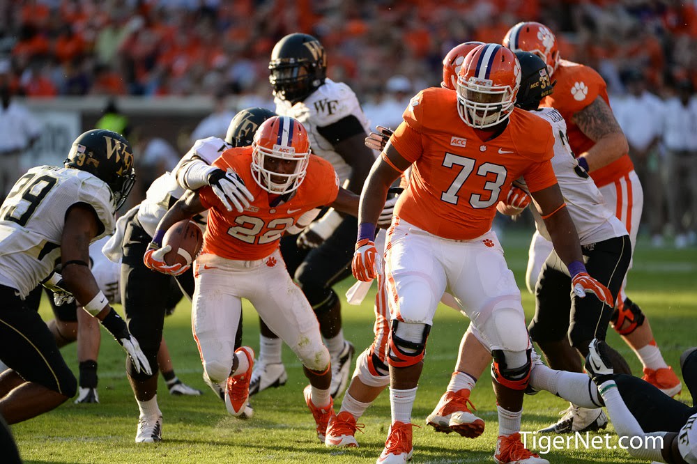 Clemson Football Photo of djhoward and Joe Gore and Wake Forest