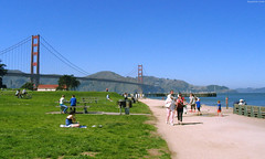 Crissy Field Picnic Area - Golden Gate Bridge behind • <a style="font-size:0.8em;" href="http://www.flickr.com/photos/34843984@N07/15522720536/" target="_blank">View on Flickr</a>