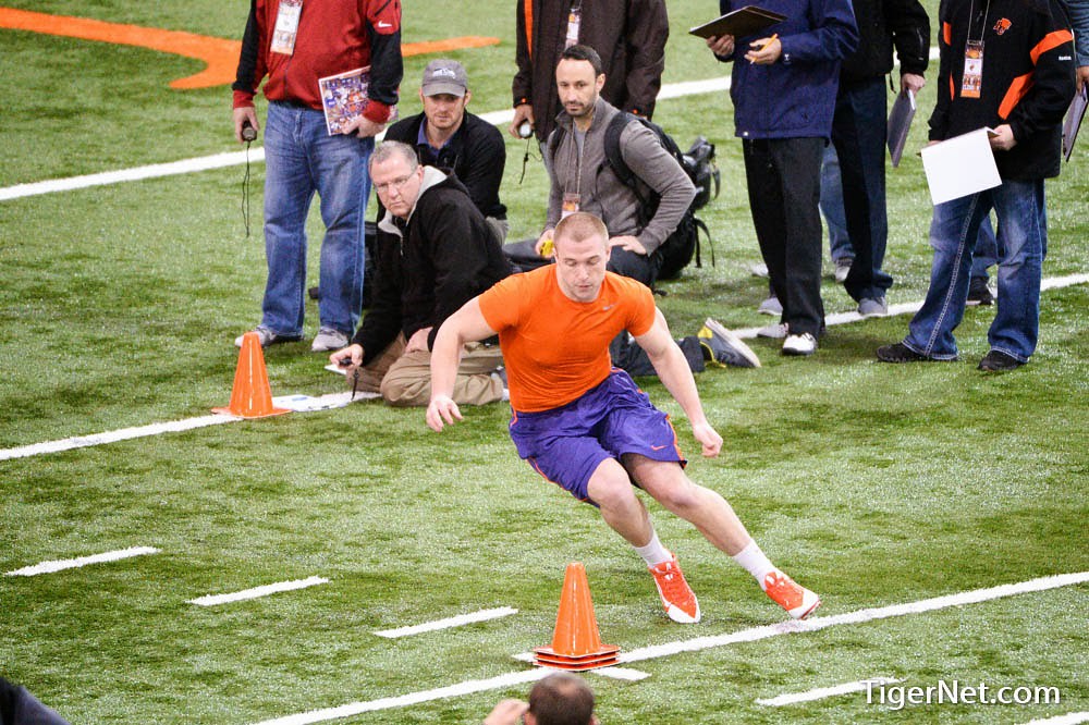 Clemson Football Photo of practice and proday and Spencer Shuey
