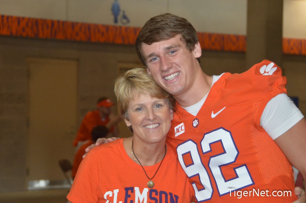 Clemson Football Photo of Bradley Pinion and fanday
