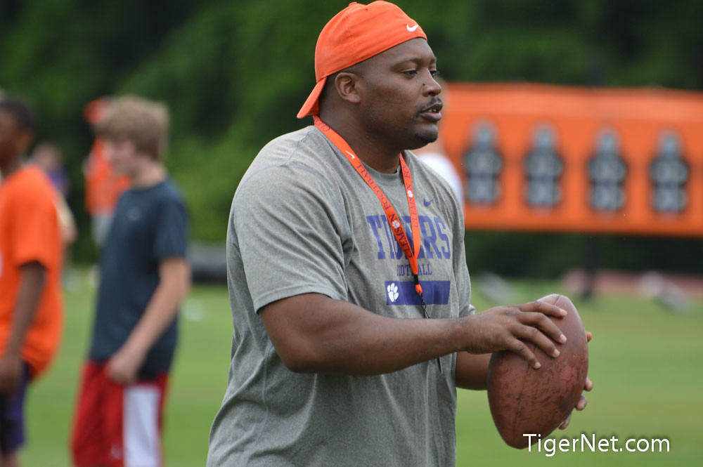 Clemson Football Photo of Dabo Swinney Camp and Keith Adams and Recruiting