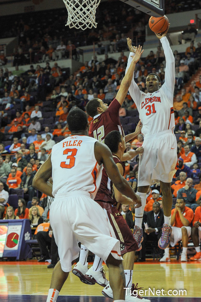 Clemson Basketball Photo of Boston College and Devin Booker