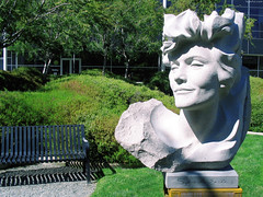 Sylvia A Earle sculpture on Google Lawn • <a style="font-size:0.8em;" href="http://www.flickr.com/photos/34843984@N07/15360179597/" target="_blank">View on Flickr</a>