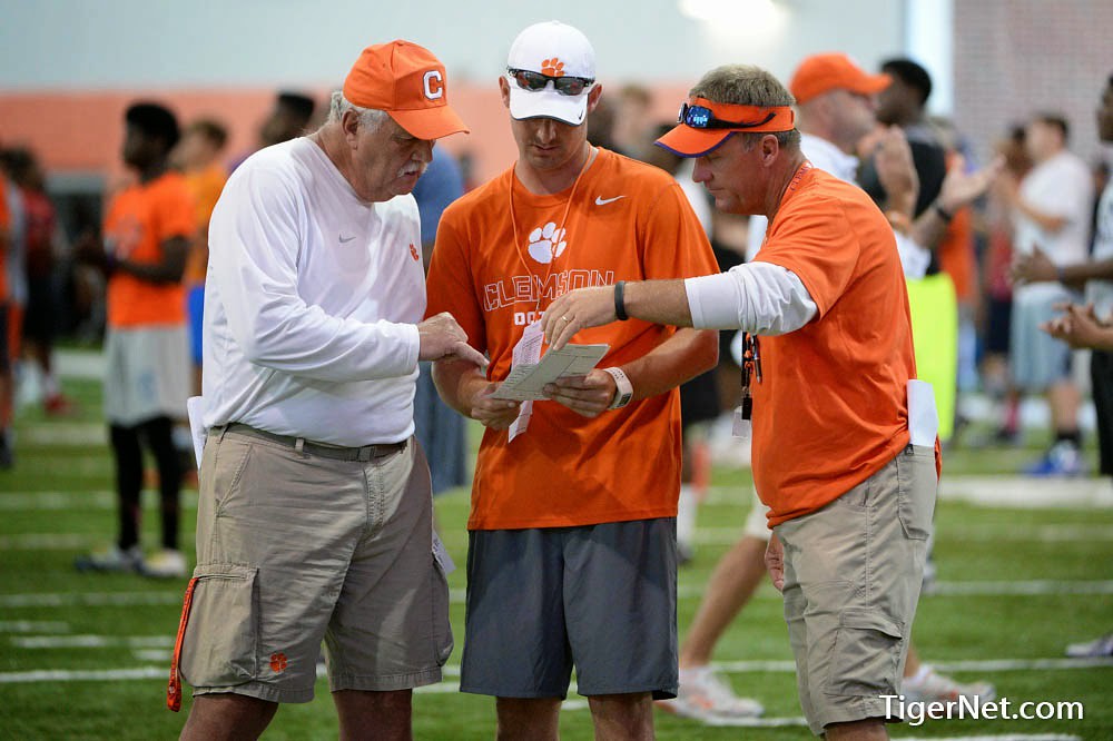 Clemson Football Photo of Chad Morris and dabocamp and Dan Brooks and Jeff Scott and Recruiting