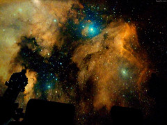 Nebulas being projected • <a style="font-size:0.8em;" href="http://www.flickr.com/photos/34843984@N07/15537346261/" target="_blank">View on Flickr</a>