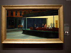 Nighthawks by Edward Hopper • <a style="font-size:0.8em;" href="http://www.flickr.com/photos/34843984@N07/15540975662/" target="_blank">View on Flickr</a>