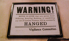 Vigilance Committee Warning sign • <a style="font-size:0.8em;" href="http://www.flickr.com/photos/34843984@N07/15360519407/" target="_blank">View on Flickr</a>