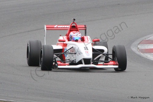 George Russell in BRDC F4 Race 2 at Snetterton, October 2014
