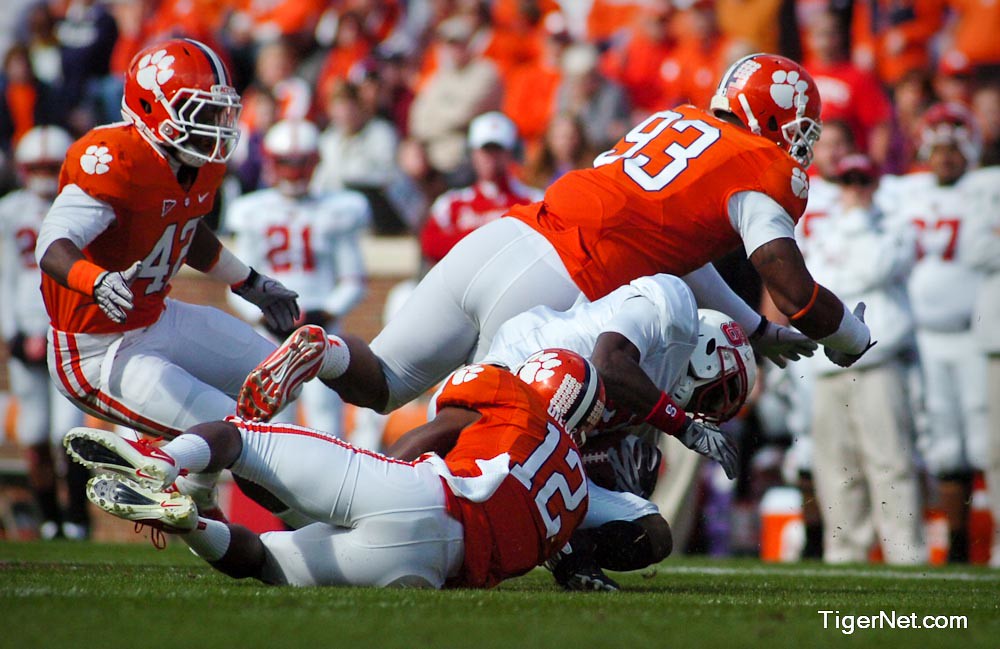 Clemson Football Photo of daquanbowers and Marcus Gilchrist and NC State