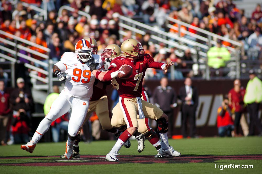 Clemson Football Photo of Boston College and Jarvis Jenkins