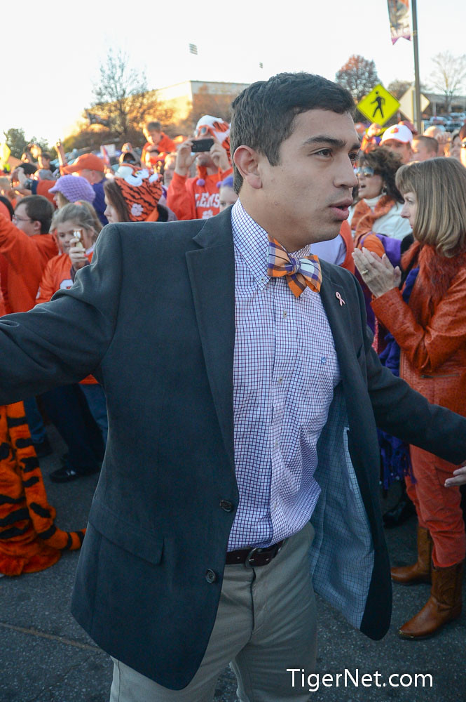 Clemson Football Photo of Daniel Rodriguez and South Carolina and tigerwalk