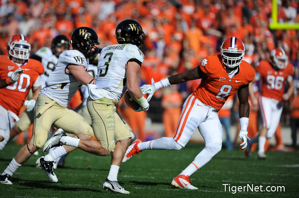 Clemson Football Photo of Justin Parker and Wake Forest