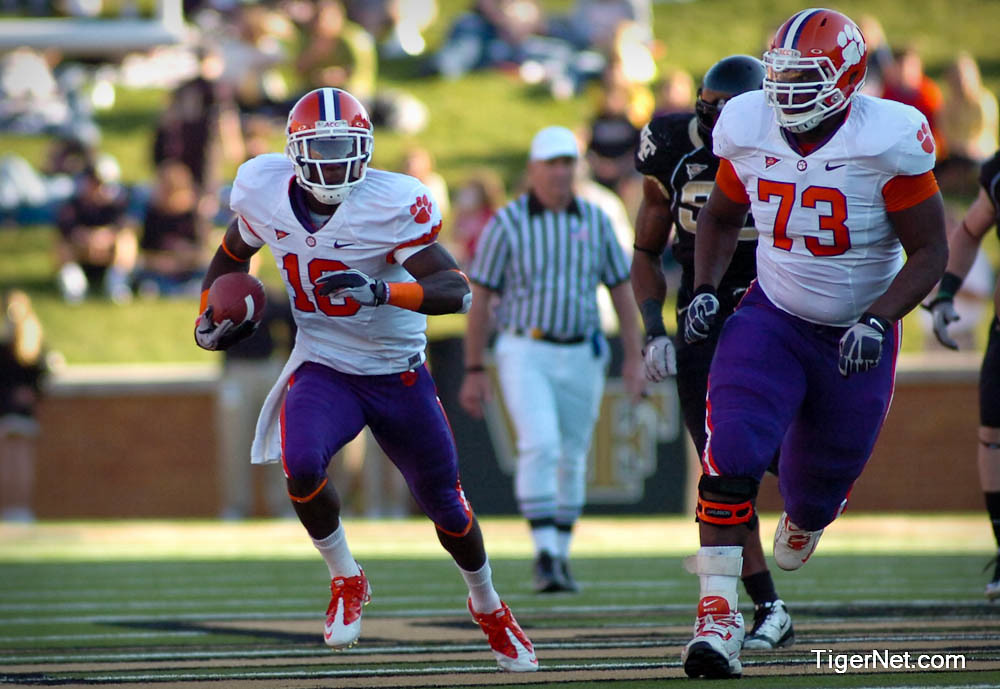 Clemson Football Photo of David Smith and Jaron Brown and Wake Forest
