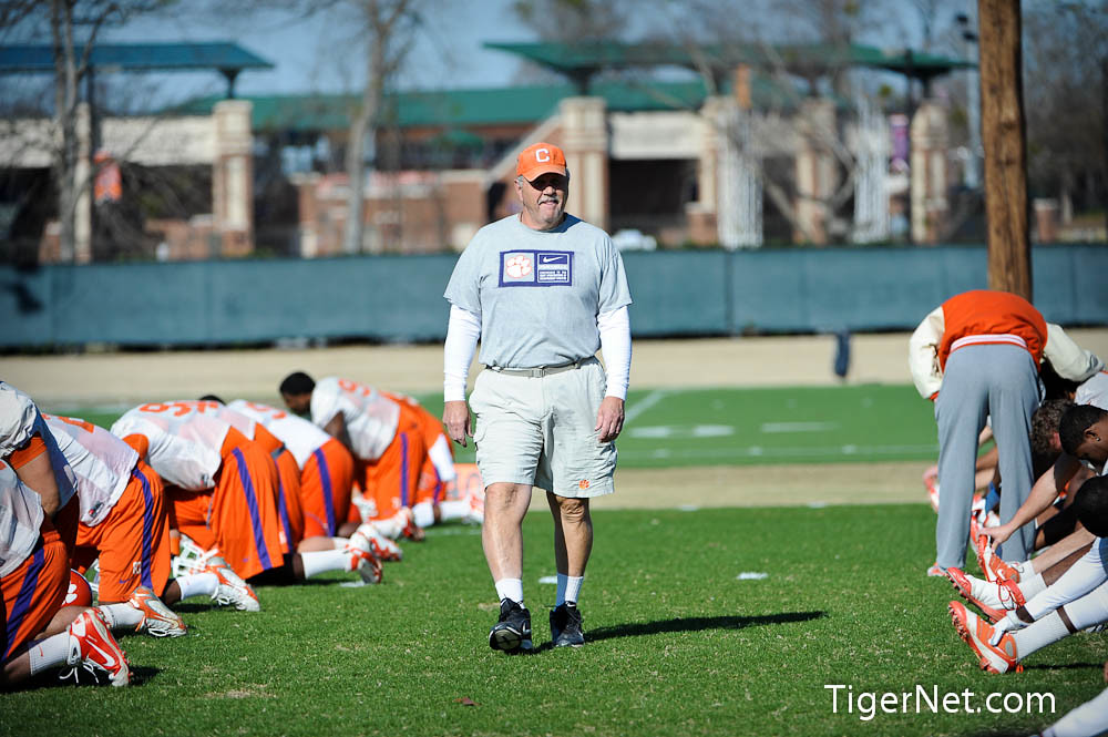 Clemson Football Photo of Bowl Game and Dan Brooks and practice