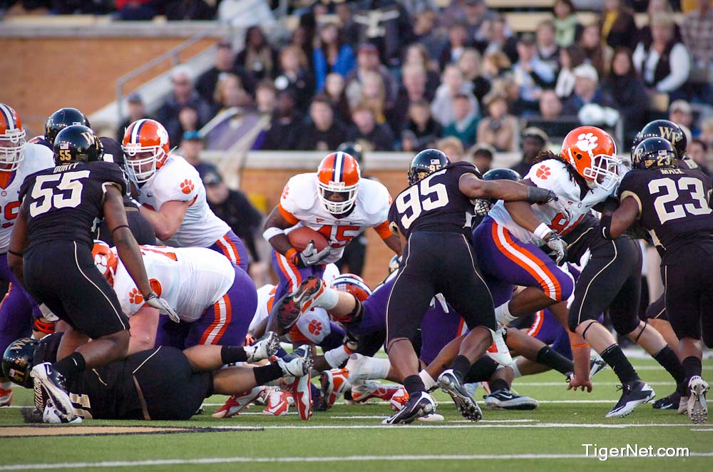 Clemson Football Photo of Daniel Barnes and Wake Forest