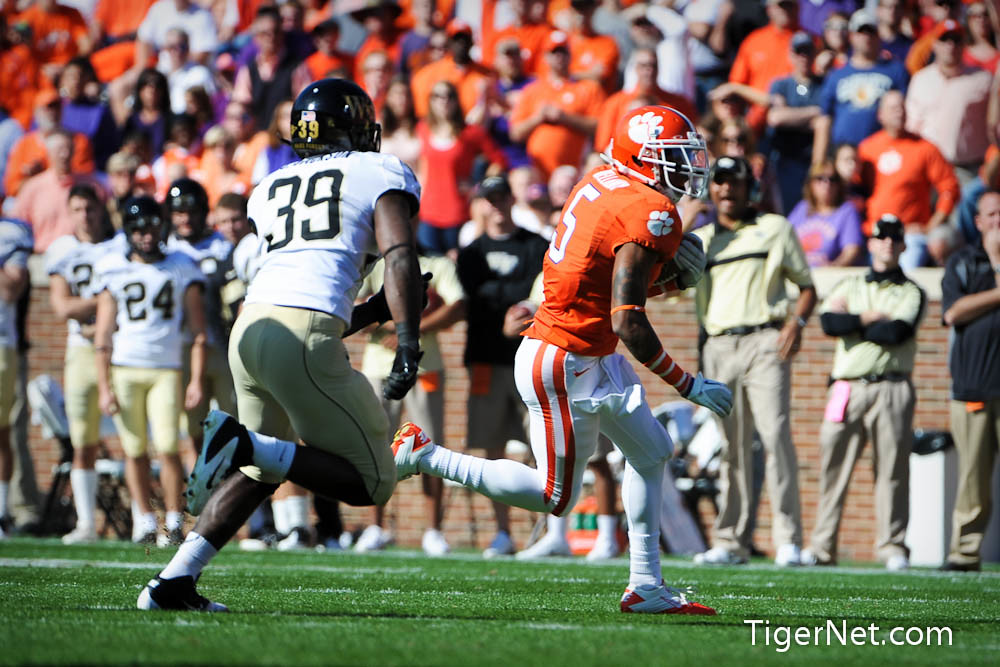 Clemson Football Photo of Mike Bellamy and Wake Forest