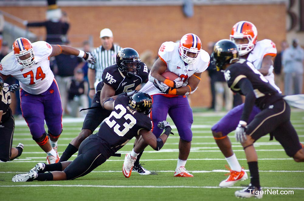 Clemson Football Photo of Jamie Harper and Wake Forest