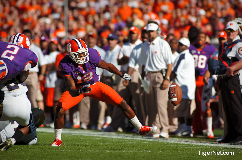Clemson Football Photo of Georgia Tech and Marcus Gilchrist