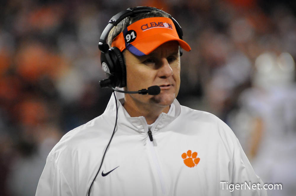 Clemson Football Photo of accchampionship and Chad Morris and Virginia Tech