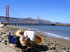 Artist sketching Golden Gate Bridge • <a style="font-size:0.8em;" href="http://www.flickr.com/photos/34843984@N07/15360782540/" target="_blank">View on Flickr</a>