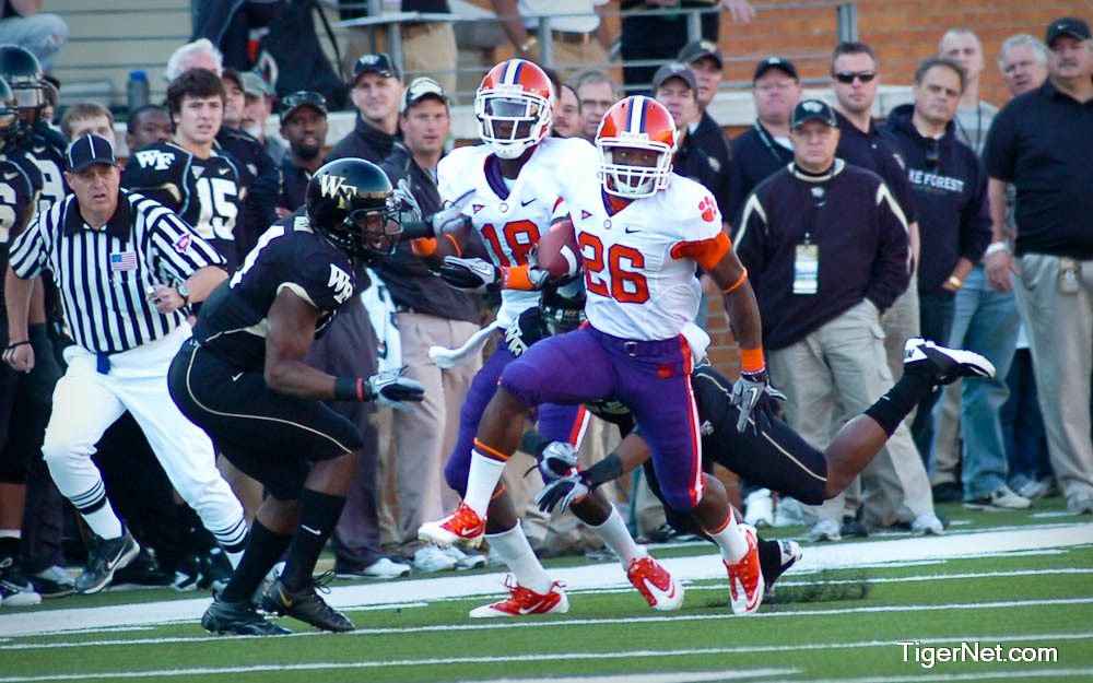 Clemson Football Photo of Marquan Jones and Wake Forest